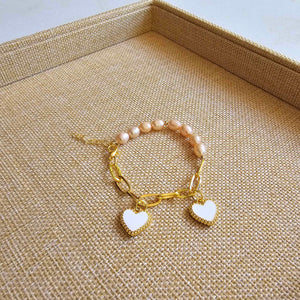 Clover Bracelet Freshwater Pearl - image