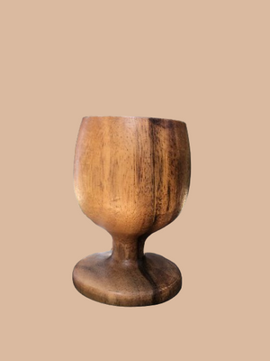 Acacia Wooden Goblet - image
