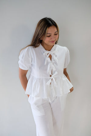 Azley Linen Top - image