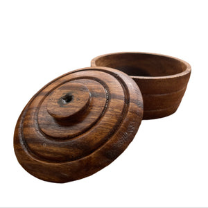 Acacia Wooden Condiments Canister - image