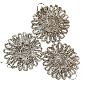 Braided Jute Pot Holder Placemat - image