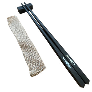 Mahogany Chopsticks w/ rest - image