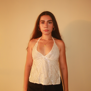 The Reeta Top in White - image