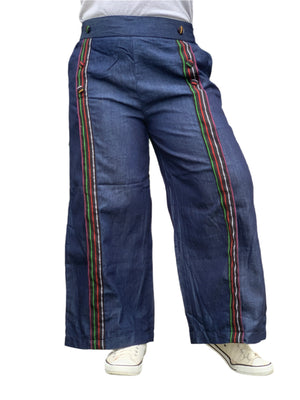 Black Stripes Habi Pants - image