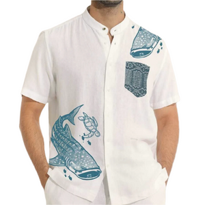 Butanding Mandarin Collar Polo - image