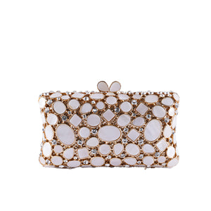 Issa Mother of Pearl Clutch Bag - image
