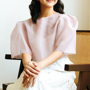 Perlas Kimona Filipiniana Blouse - image