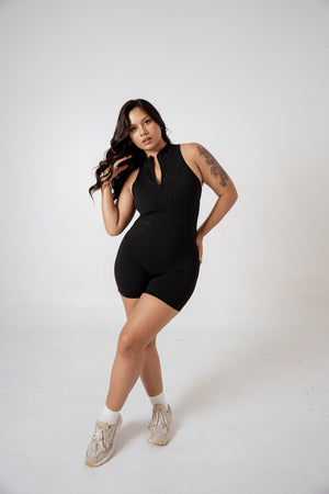 Soledad Playsuit in Black - image