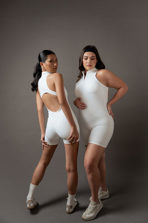 Soledad Playsuit in Ivory - image