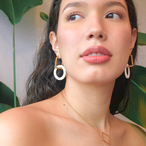Alza Cuadro Hoop Earrings - image
