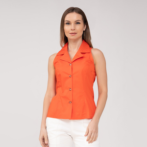 Collared Halter Top - image