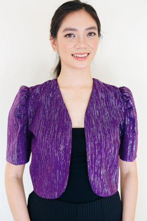 HANDWOVEN FILIPINIANA BOLERO (VIOLET INABEL)