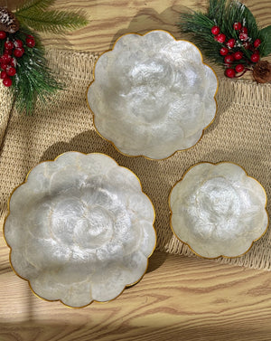 Capiz Flora Serving tray - image