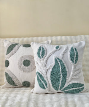 Embroidery Tufted Pillowcases. - image