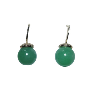 Burmese jade sangling earrings 2 - image