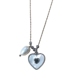 EMERALD heart  Necklace - image