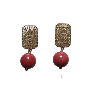 Natural Coral Earrings 2 - image