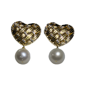 White Frehwater Pearl Dangling Earrings23 - image
