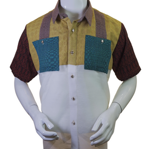 Color blocked Kandama Barong - image