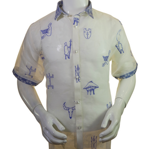 Donny Barong Shortsleeves (Blue) - image