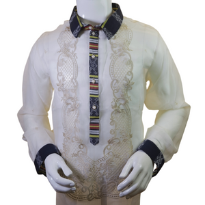 Hand-embroidered barong - image