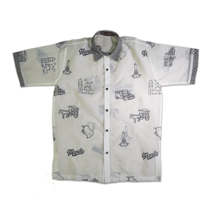 Manila Icons White Pinya Barong