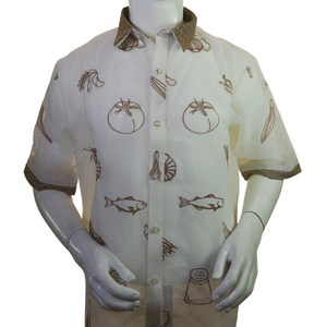 Sinigang Short Sleeves Barong Mocha - image