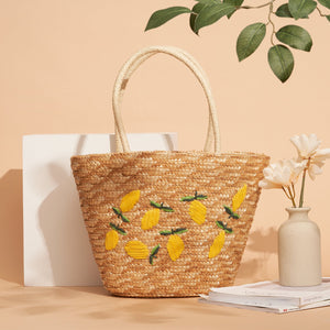 Lemon Straw Bag - image