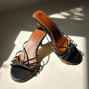 Aisa 1.5” Kitten Heels in Black - image