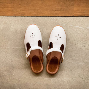 Antonette Mules in White - image