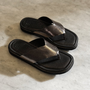 Patty Platforms in Dark Silver - image