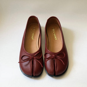 Tabi Ballerines in Dark Cherry - image