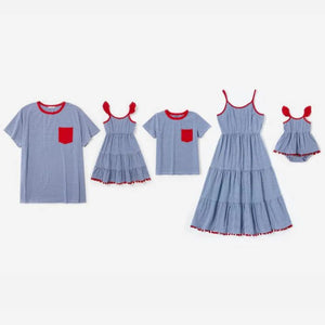 Candy Cane Crew Dress - Girl - image