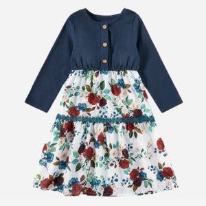 Ocean Roses Dress - Girl - image