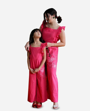 Ruffled Romper Girl - Magical Magenta - image