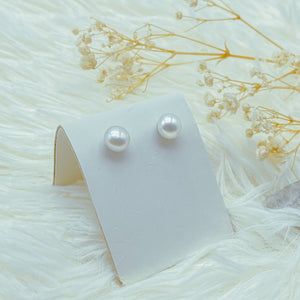 Plain Pearl Studs - image