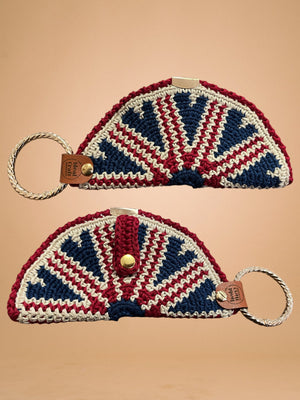 Crocheted Eye Glasses Bag Charm Holder - image