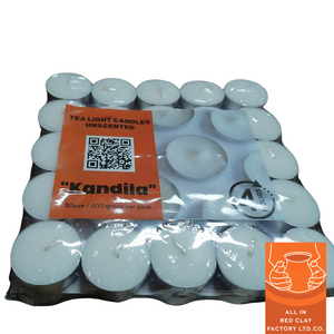 Kandila Unscented Tealight Candle 50PCS - image
