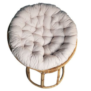 Nordic Rattan Papasan Chair with Cushion - image