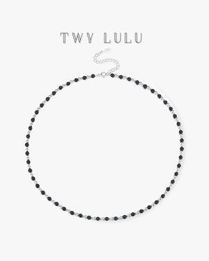 TWY BLACK AGATE CHAIN NECKLACE - image