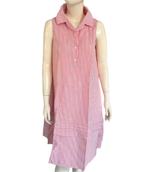 Carys Shirtdress in Pink Pin Stripes - image