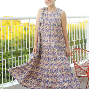 Tammy Maxi Dress in Pastel Printed - image