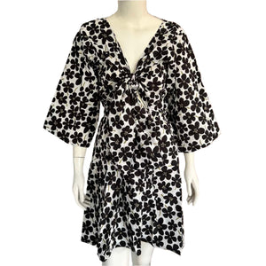 Tiki Reversible Tie Dress in Floral Print - image