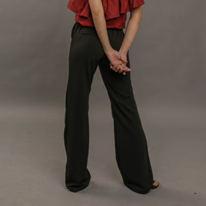 SIDE SLIT FLARE PANTS - image