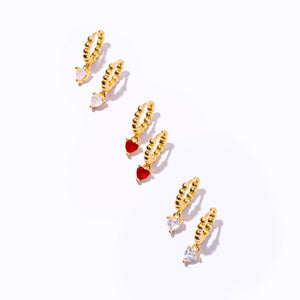Charlie Earrings in Heart - image