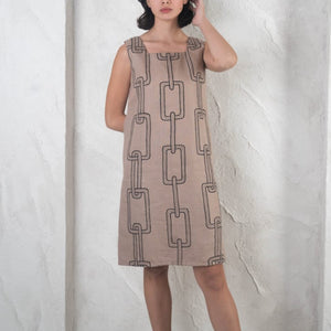 SENNA Chain Embroidered Dress - image