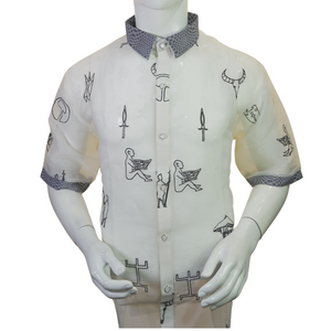 Donny Jusi-Pinya Two-toned Barong - image