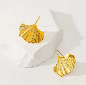 Ginkgo Leaf Earrings - image