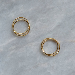Intertwined Double Ring - image