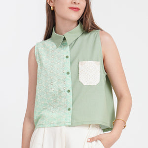 Erin Top in Olive - image